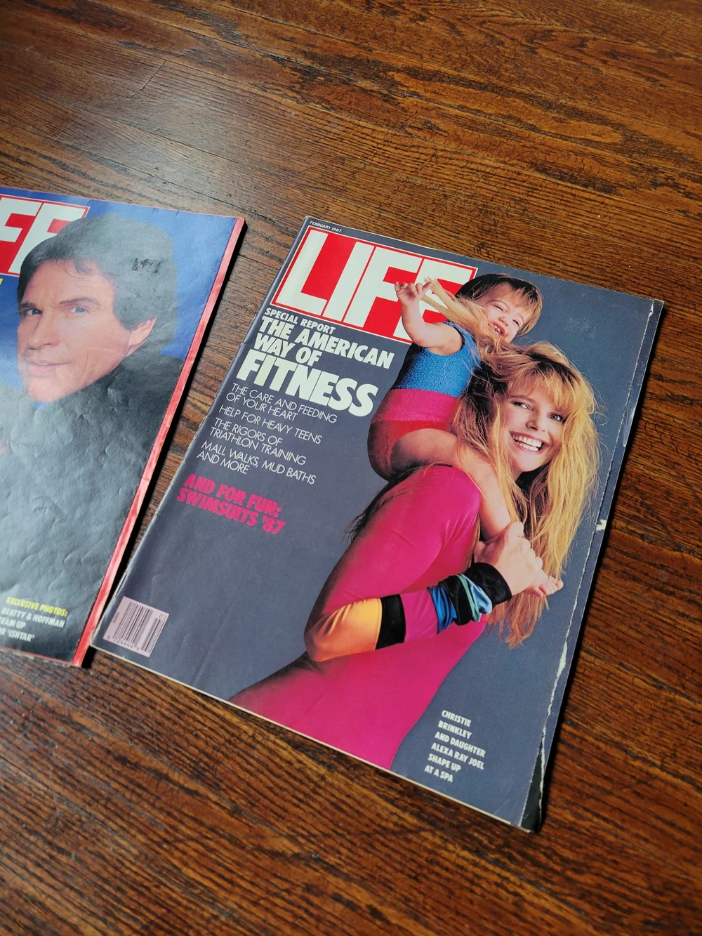 Life Magazine May & Feb 1987 Vintage Magazine Bundle Warren & Dustin, Fitness